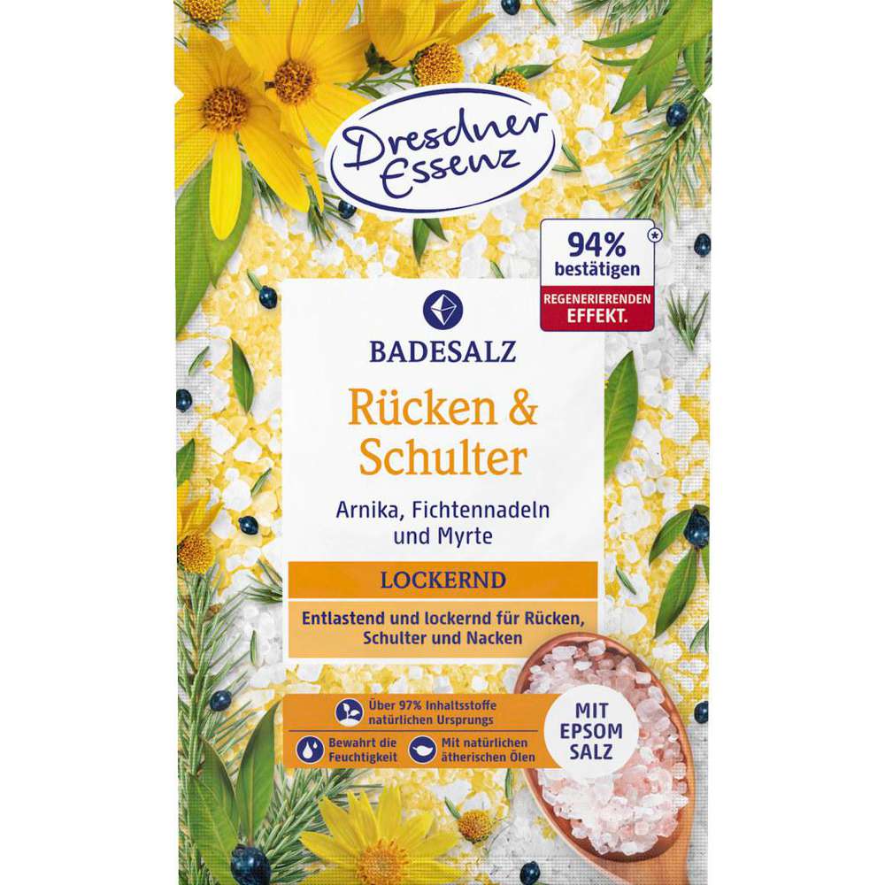 Produktabbildung Dresdner Essenz Badesalz Rücken & Schulter, Arnika/Fichtennadeln/Myrte
