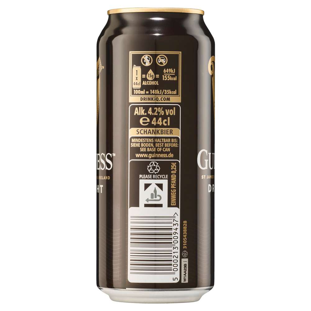 Produktabbildung Guinness Irish Draught Bier 4,2%