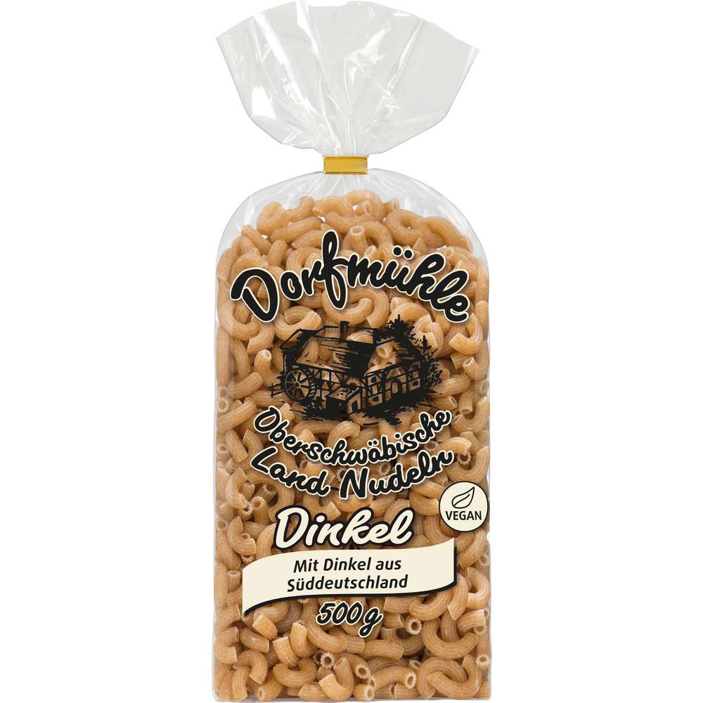 Produktabbildung Dorfmühle Dinkel-Nudeln, Hörnchen