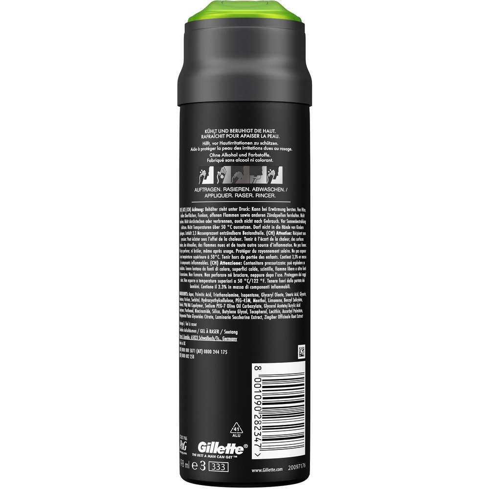 Produktabbildung Gillette Aufschäumendes Rasiergel, Hautpflege