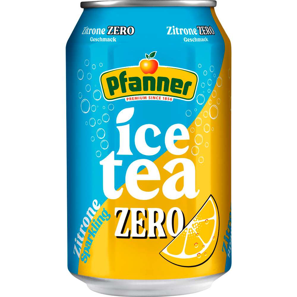 Produktabbildung Pfanner Eistee, Zitrone Sparkling Zero