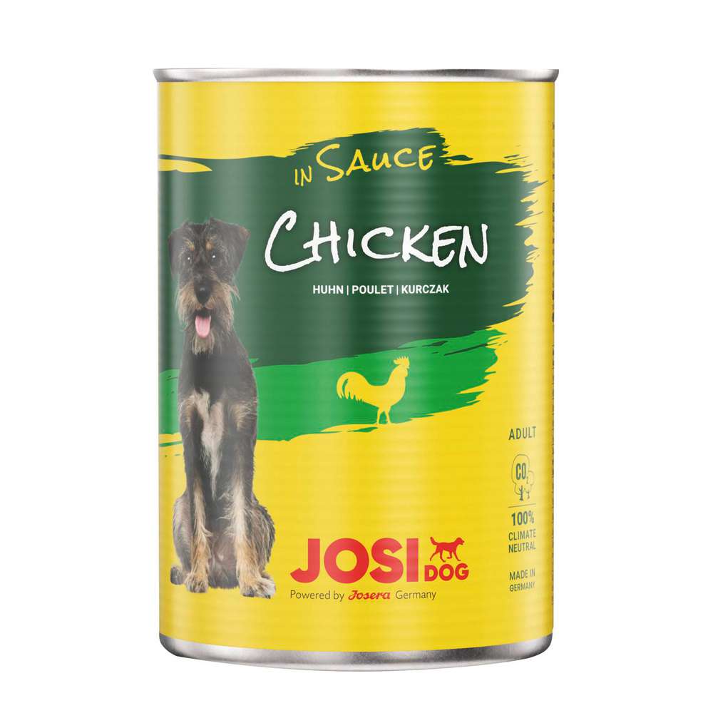 Produktabbildung JosiDog Hunde-Nassfutter Huhn in Sauce