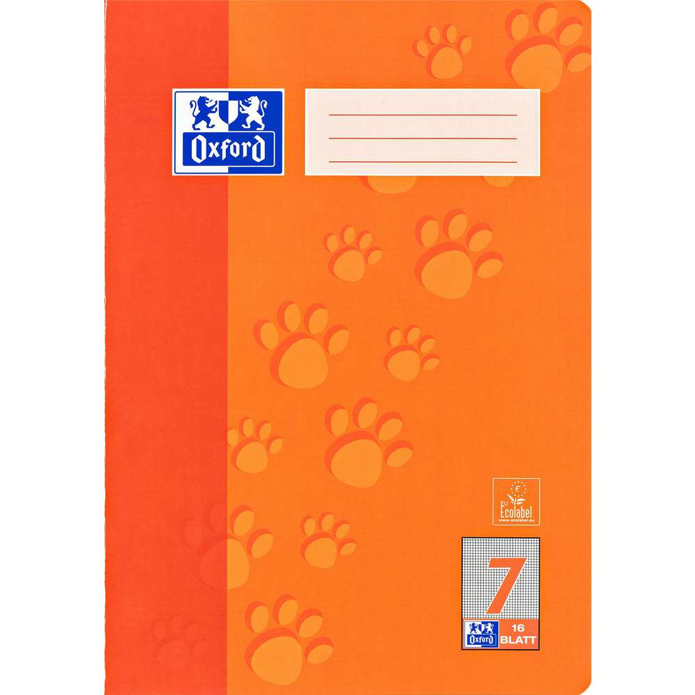 Produktabbildung Oxford Schulheft Oxford A4, Lineatur 20, 16 Blatt