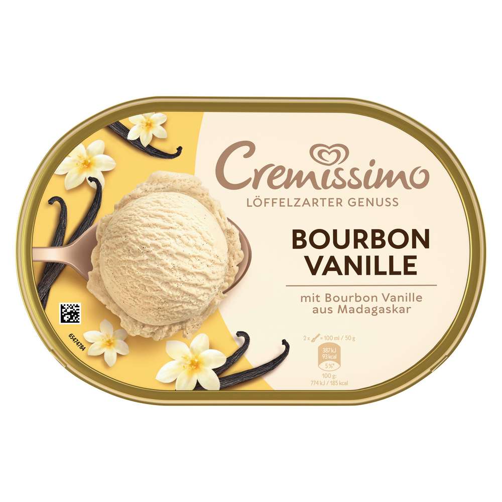 Produktabbildung Langnese Eis Cremissimo, Bourbon Vanille