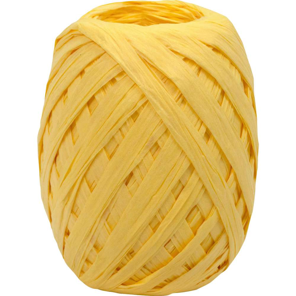 Produktabbildung Braun+Company Geschenk-Band gelb 30m
