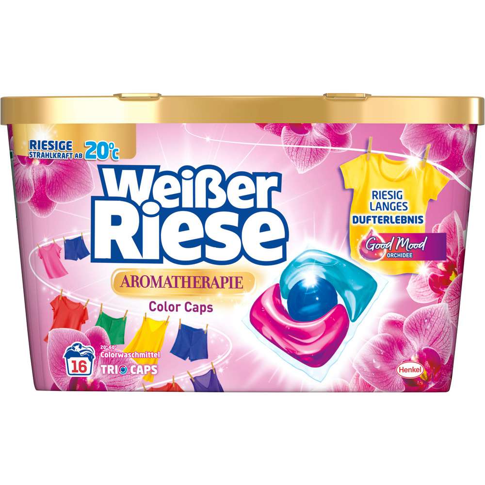 Produktabbildung Weißer Riese Color-Waschmittel Caps, Aromatherapie Orchidee