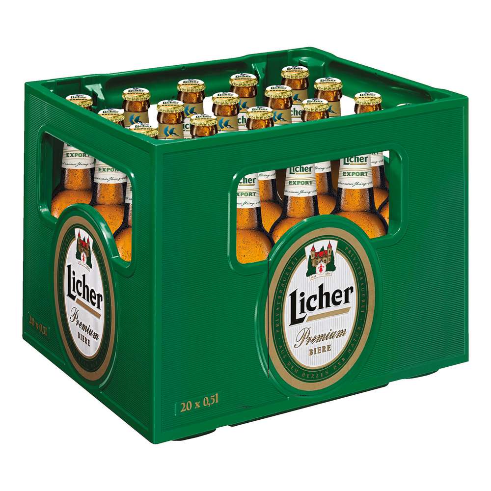 Produktabbildung Licher Export Bier 5,4% (20x 0,500 Liter)