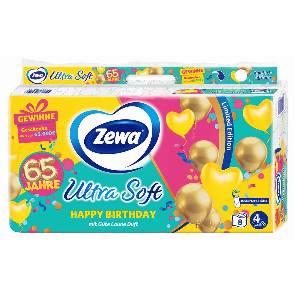 Produktabbildung Zewa Toilettenpapier Ultra Soft Toipa, 4-lagig