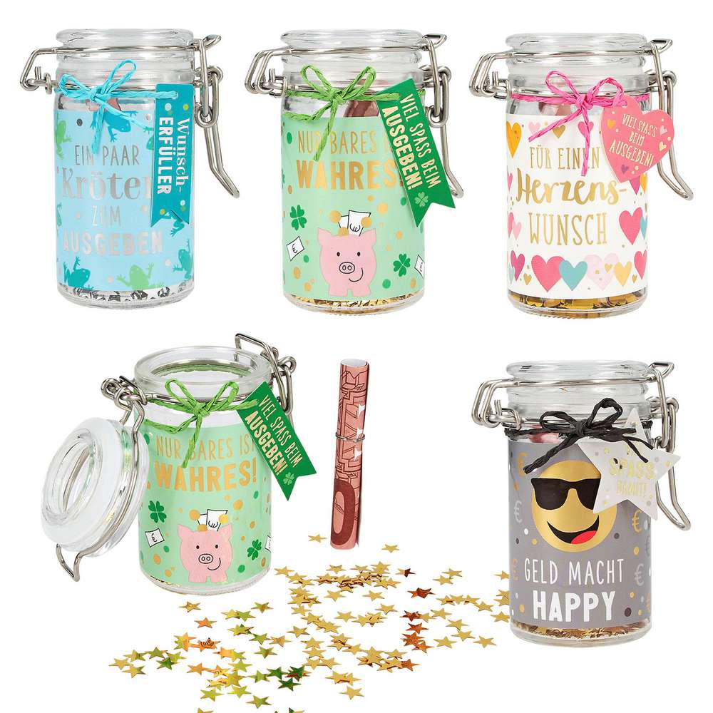 Produktabbildung Depesche Geld Geschenke, Einmachglas, sortiert