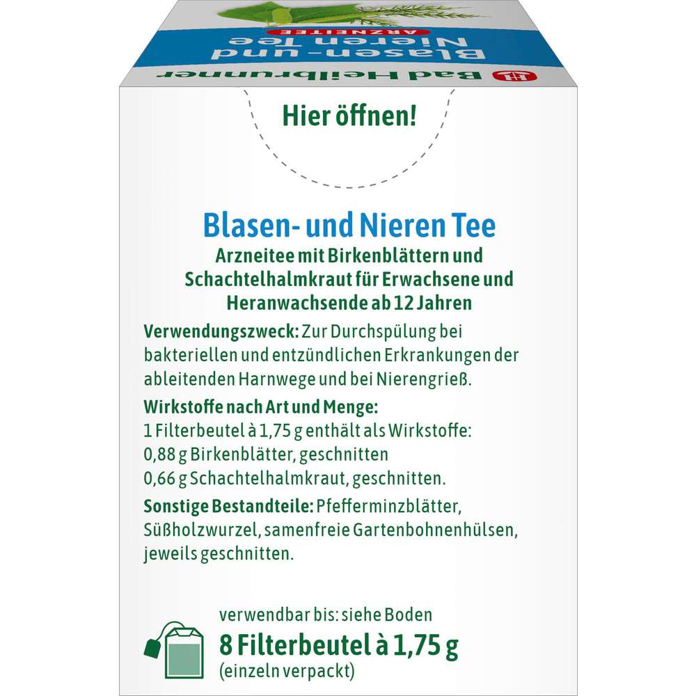 Produktabbildung Bad Heilbrunner Blasen- und Nieren Tee
