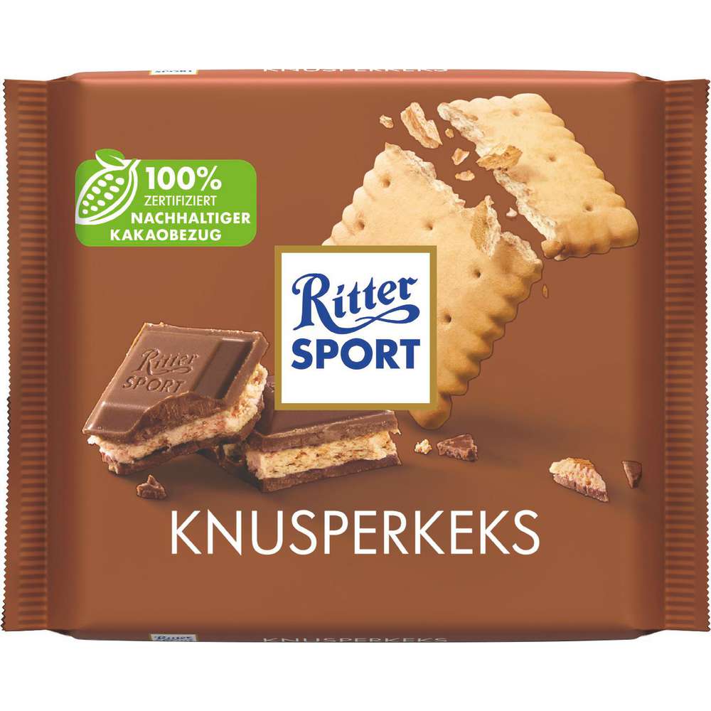 Produktabbildung Ritter Sport Tafelschokolade, Knusperkeks