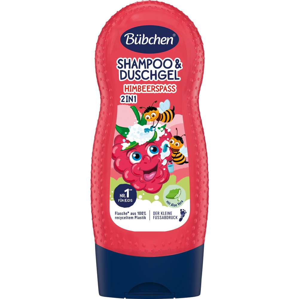 Produktabbildung Bübchen Kinder 2in1 Shampoo + Duschgel, Himbeerspaß