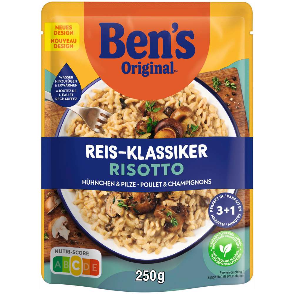 Produktabbildung BEN'S ORIGINAL Fertiggericht Risotto, Hühnchen & Pilze