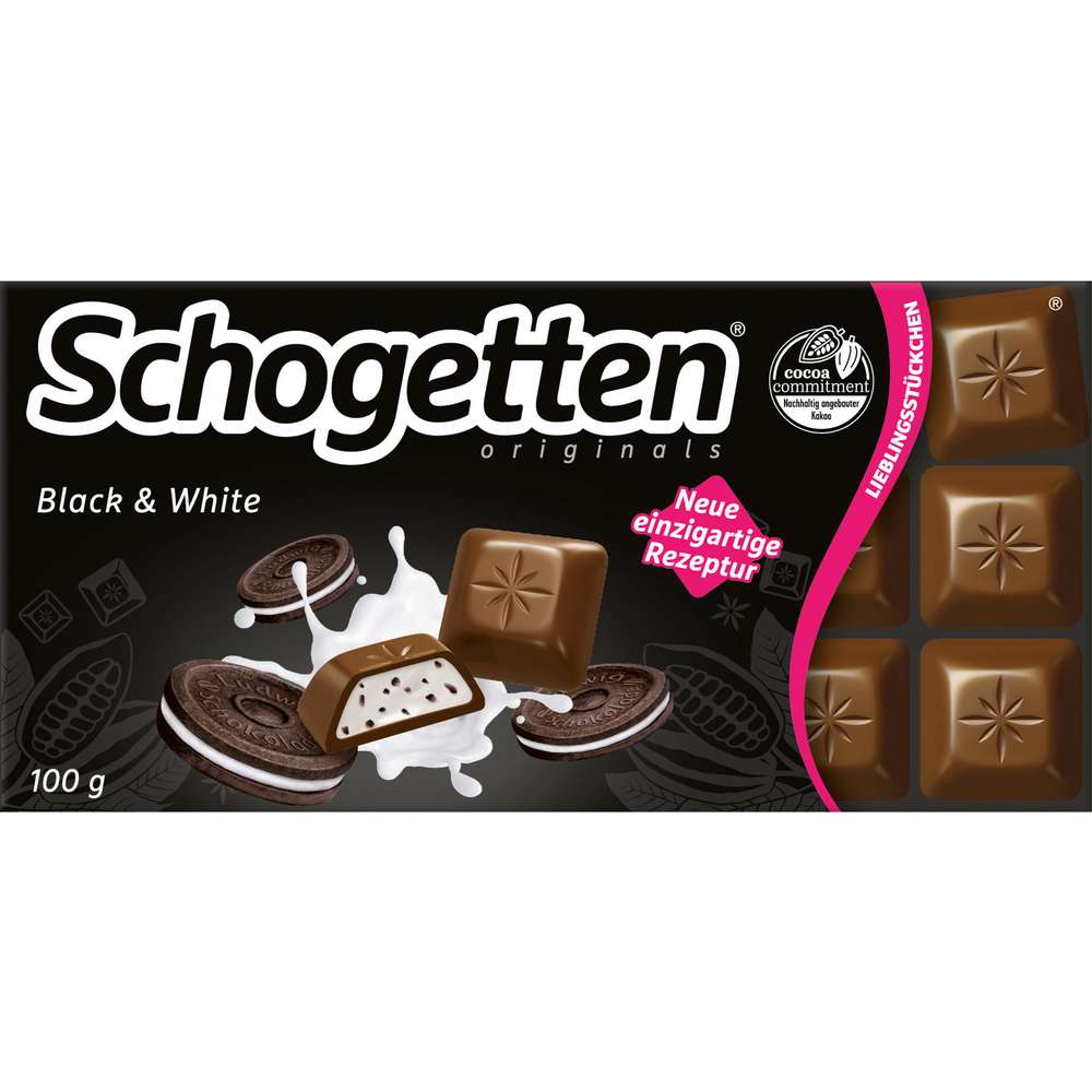 Produktabbildung Schogetten Tafelschokolade, Black & White