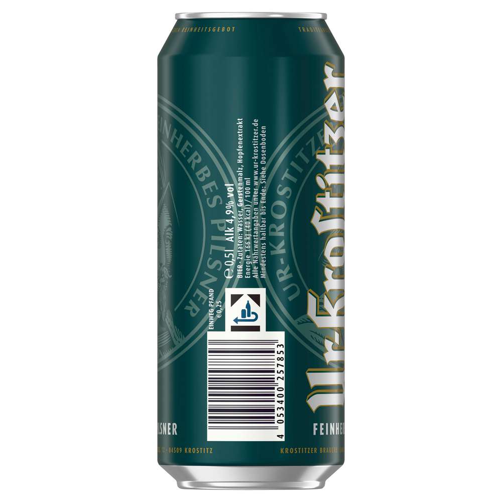 Produktabbildung Ur-Krostitzer Pilsener Bier 4,9%
