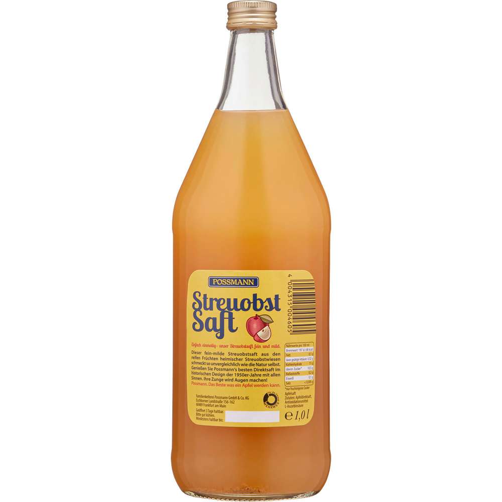 Produktabbildung Possmann Streuobstsaft fein & mild
