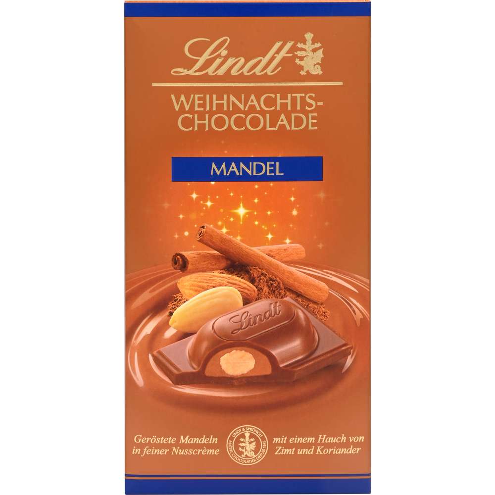 Produktabbildung Lindt Weihnachtsschokolade, Mandel