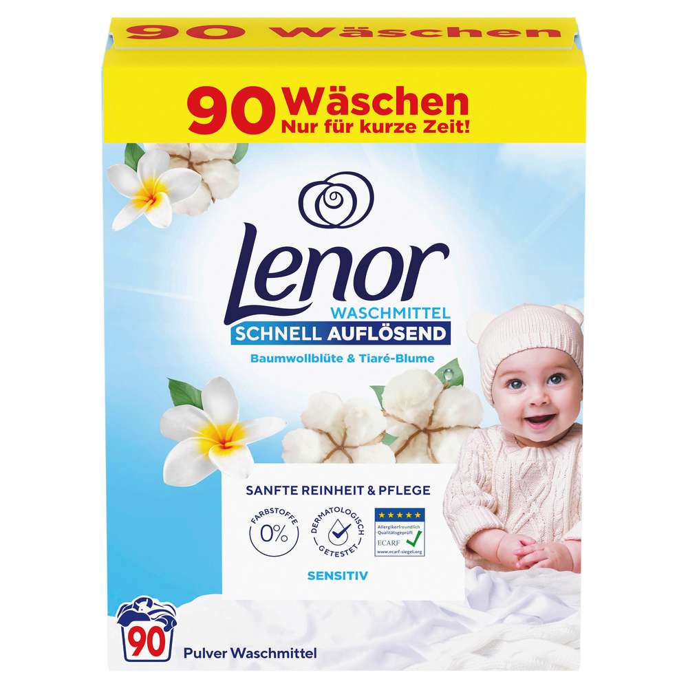 Produktabbildung Lenor Voll-Waschmittel Pulver, Sensitiv