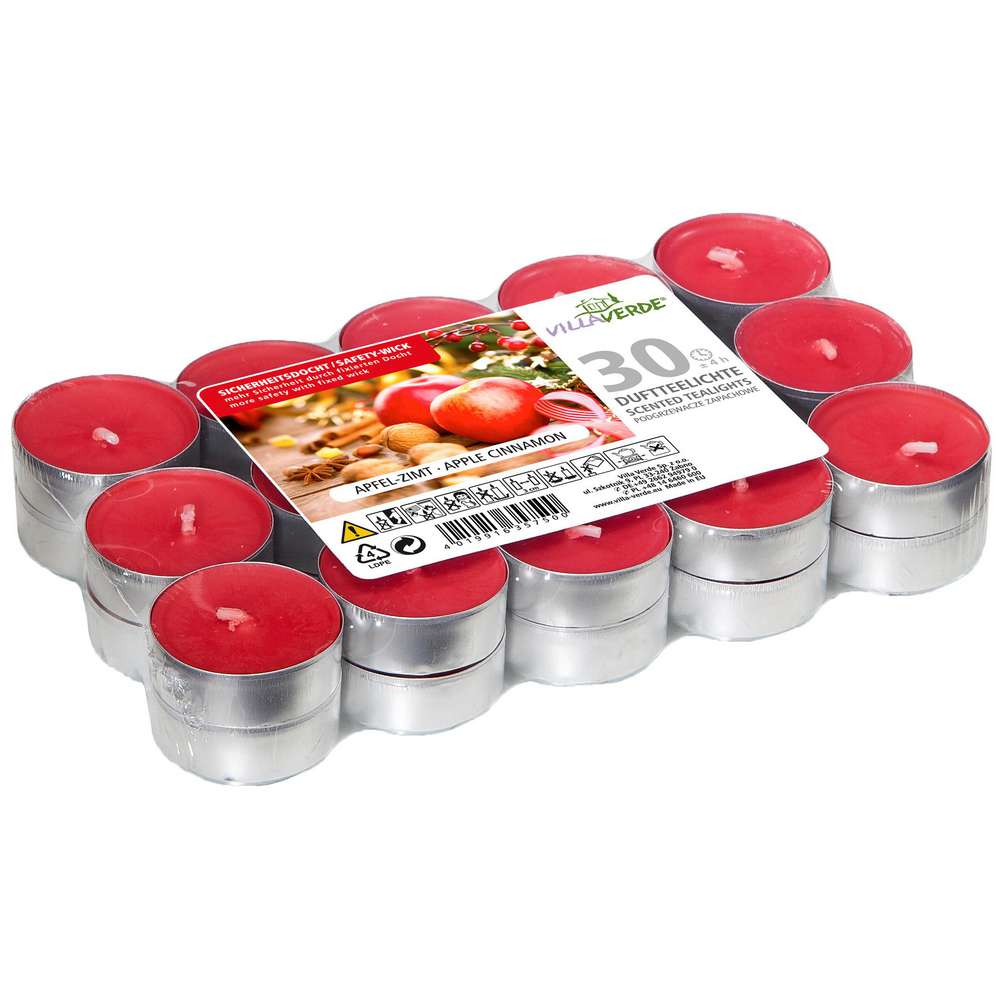 Produktabbildung Villa Verde Duftteelichter Apfel-Zimt