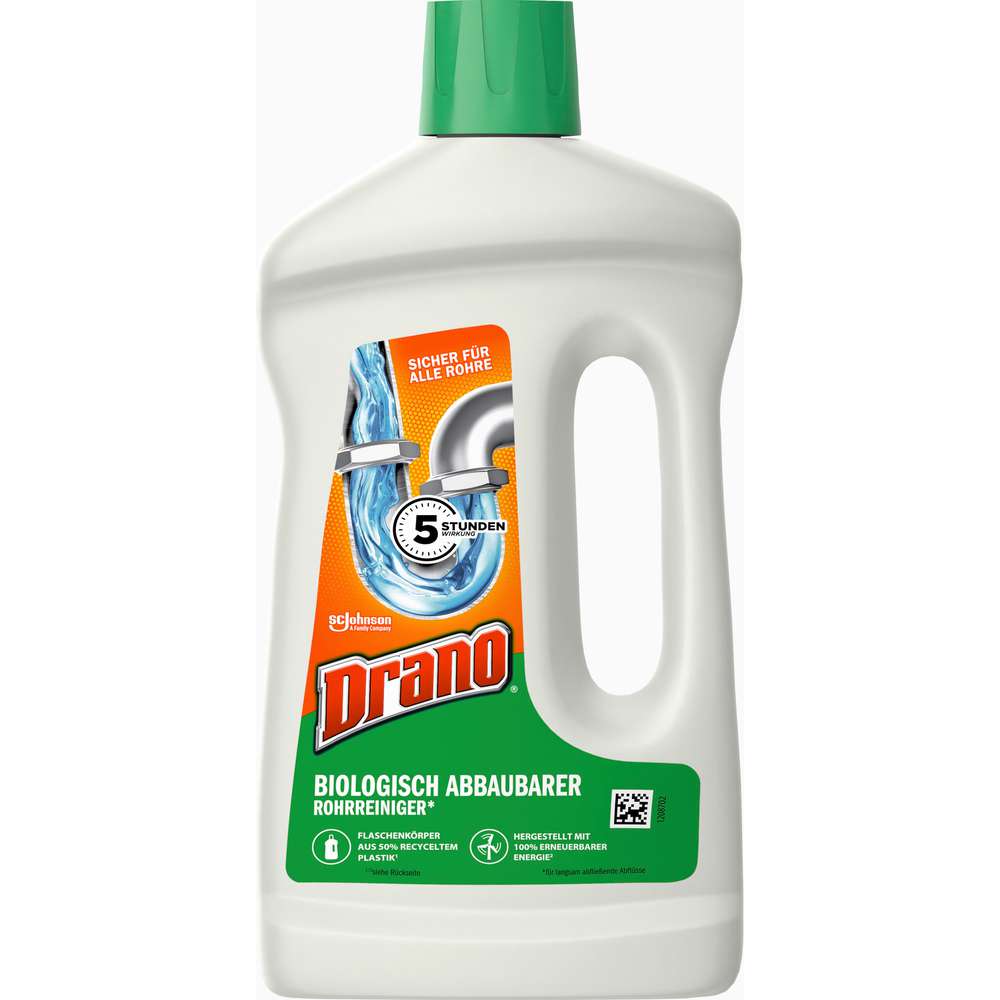 Produktabbildung Drano Rohrreiniger biologisch abbaubar