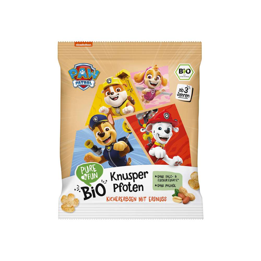 Produktabbildung Pure & Fun Bio Knusperpfoten Paw Patrol