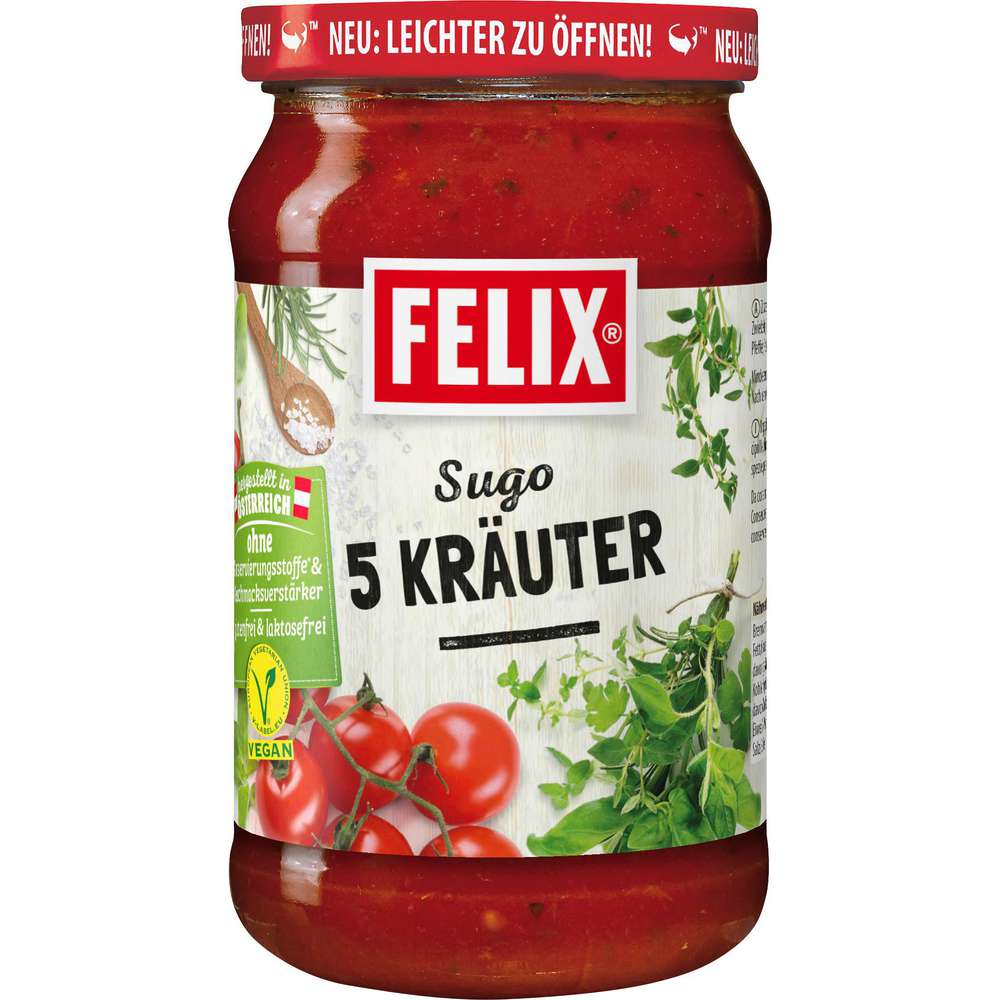 Produktabbildung Felix Tomatensugo, 5 Kräuter