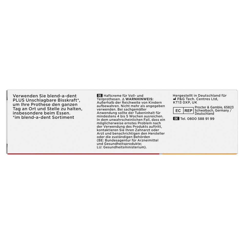 Produktabbildung Blend-A-Dent Super Haftcreme Plus für Voll-und Teilprothesen 