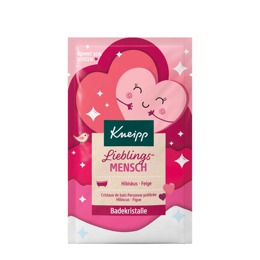 Produktabbildung Kneipp Badekristalle Lieblingsmensch Hibiskus-Feige