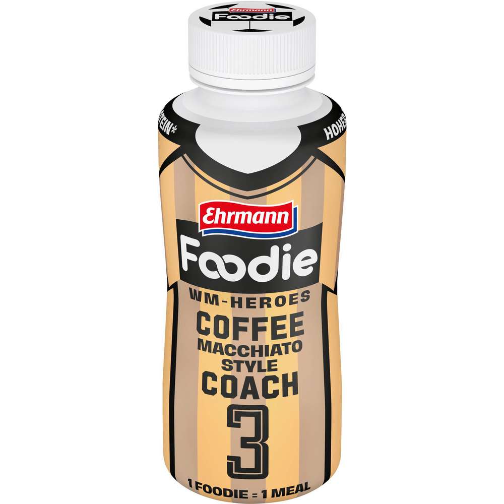 Produktabbildung Ehrmann Trinkmahlzeit Foodie, Coffee Macchiato Style