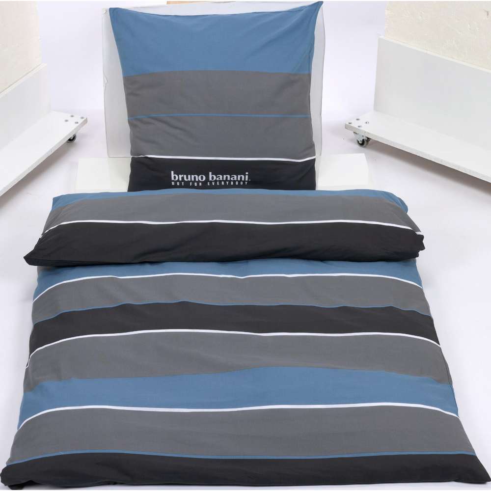 Produktabbildung Bruno Banani Renforcé Bettwäsche, 135 x 200 x 80 cm, blau