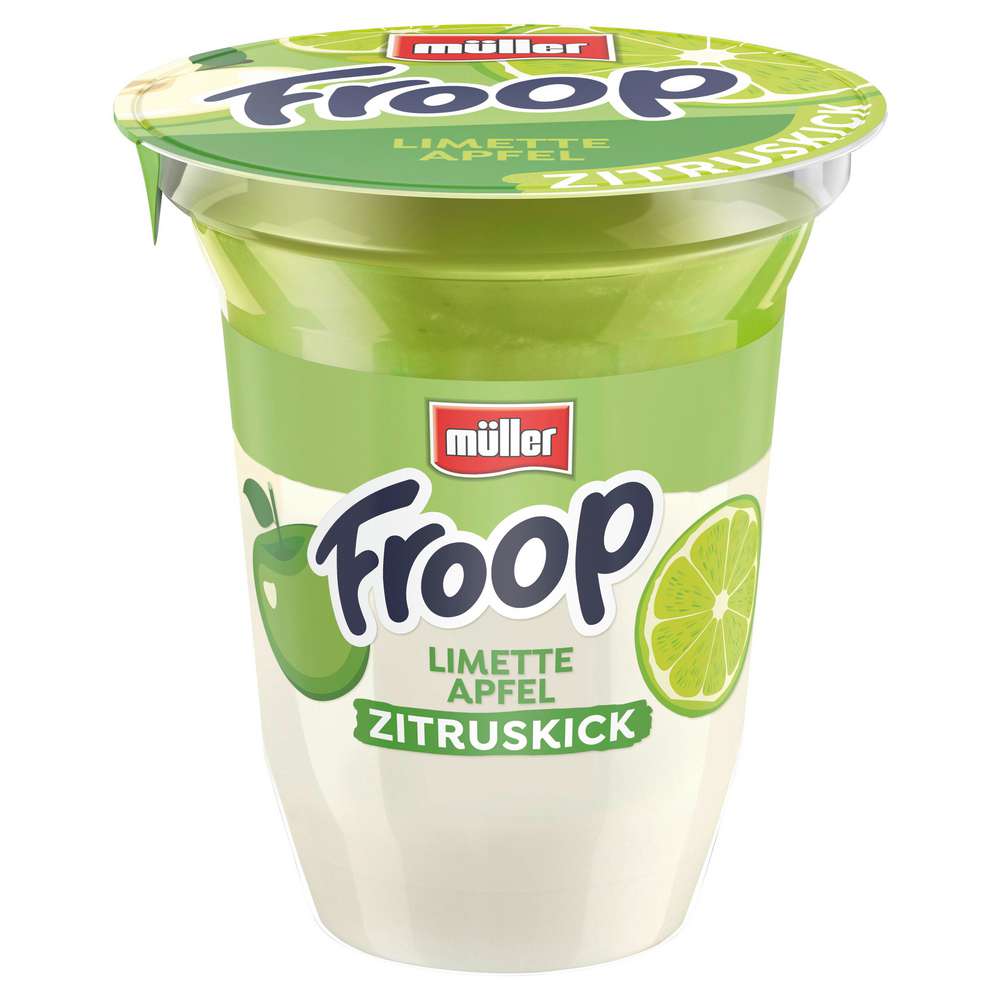 Produktabbildung Müller Froop Joghurt, Limette Apfel
