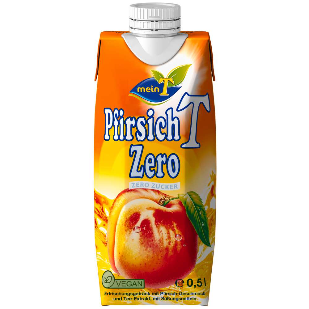 Produktabbildung meinT Eistee Pfirsich Zero