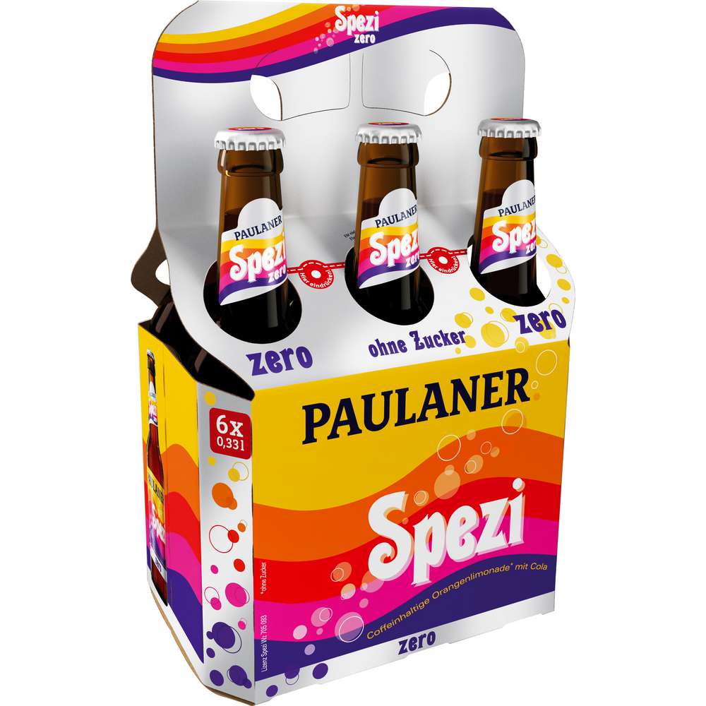 Produktabbildung Paulaner Spezi, Zero (6x 0,330 Liter)