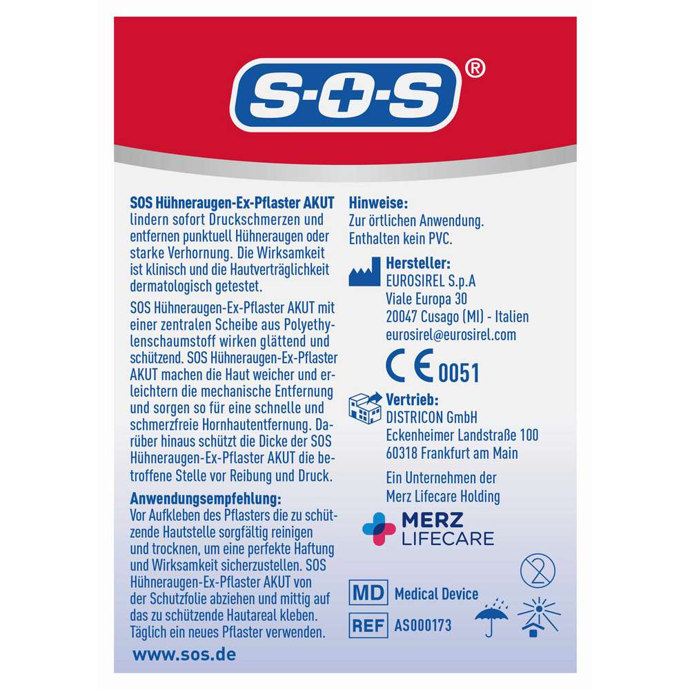 Produktabbildung SOS Hühneraugen-Ex-Pflaster Akut
