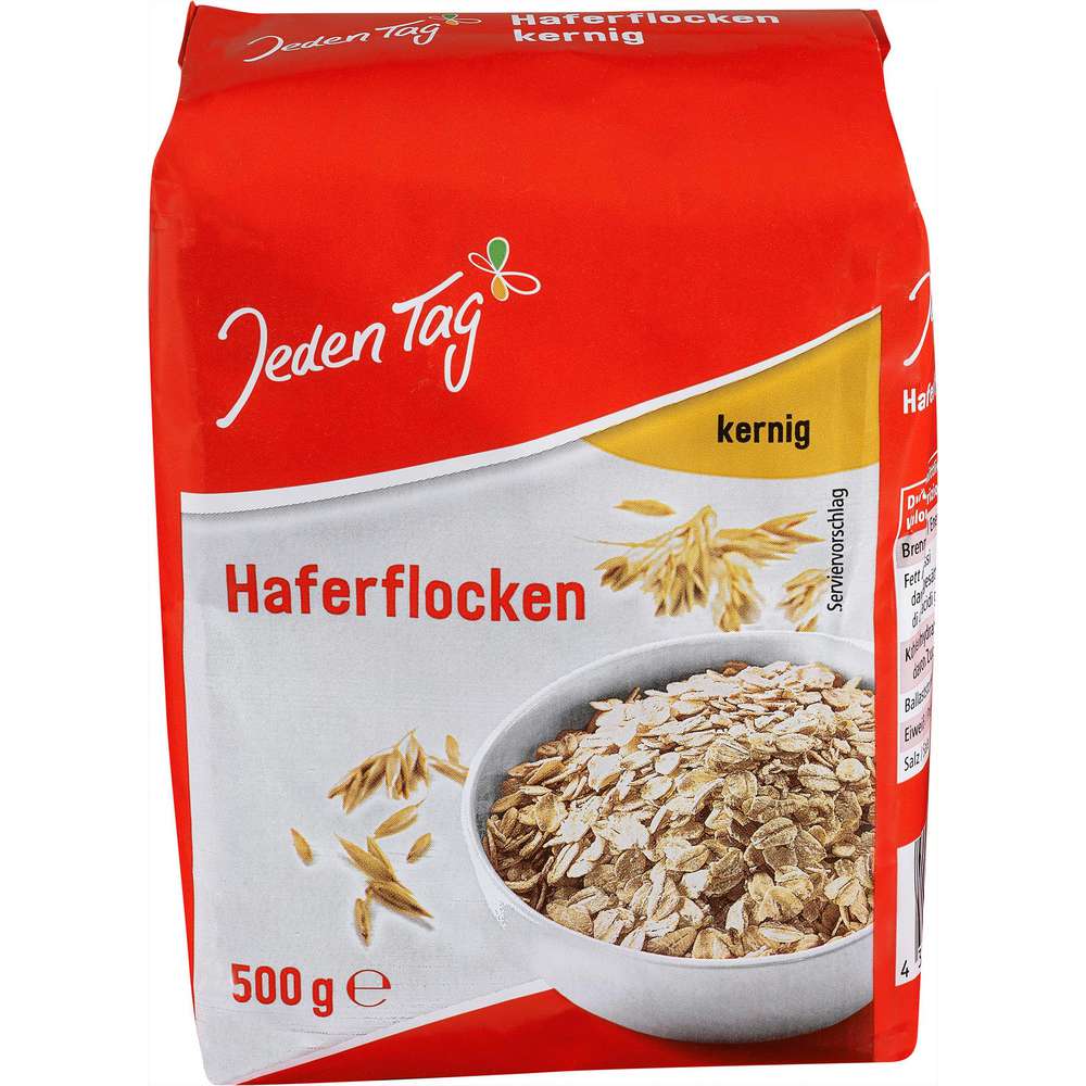 Produktabbildung Jeden Tag Vollkornhaferflocken, kernig