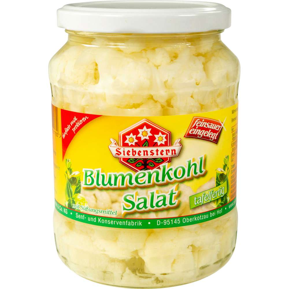 Produktabbildung Siebenstern Blumenkohl Salat im Glas