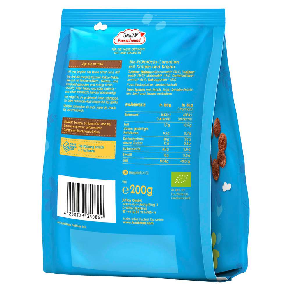 Produktabbildung Fruchtbar Bio Kakao Flakes, Dattel/Kakao