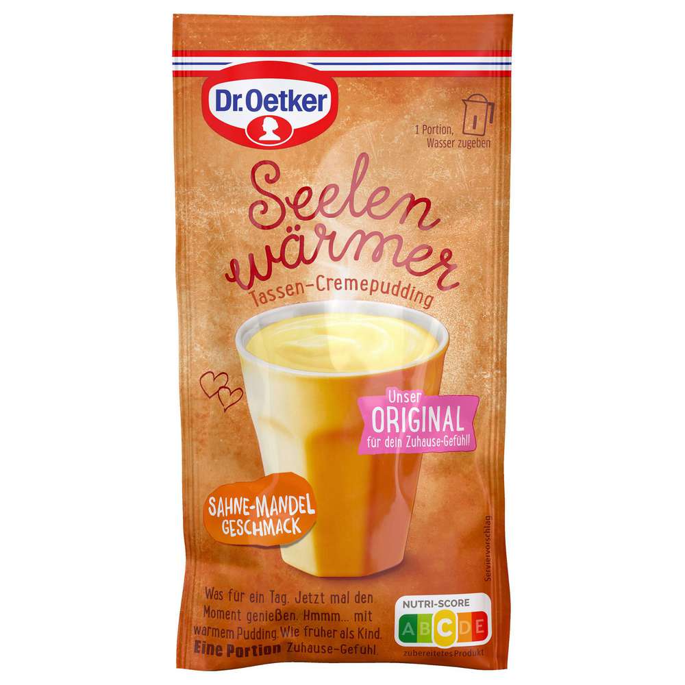 Produktabbildung Dr. Oetker Seelenwärmer Sahne-Mandel-Puddingpulver