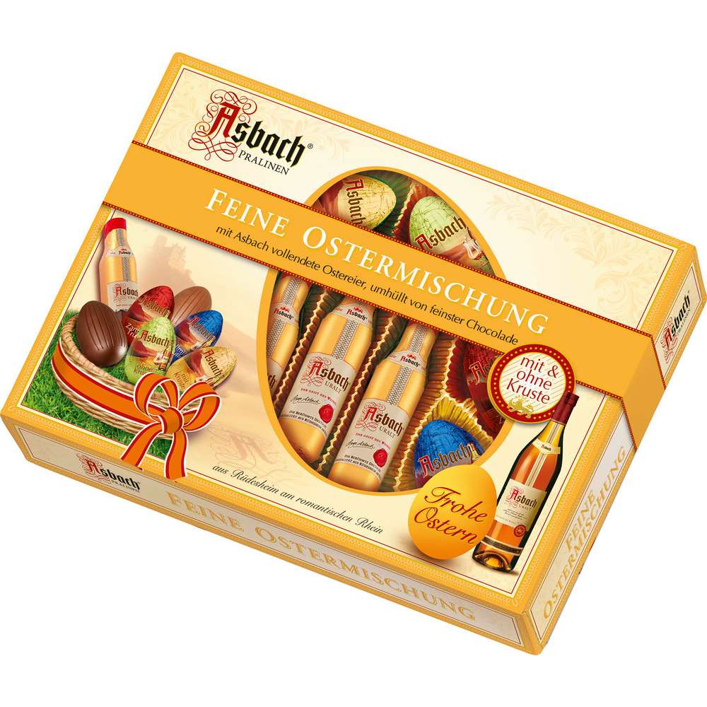 Produktabbildung Asbach Osterverpackung Eierlikör-Eier + Häschen