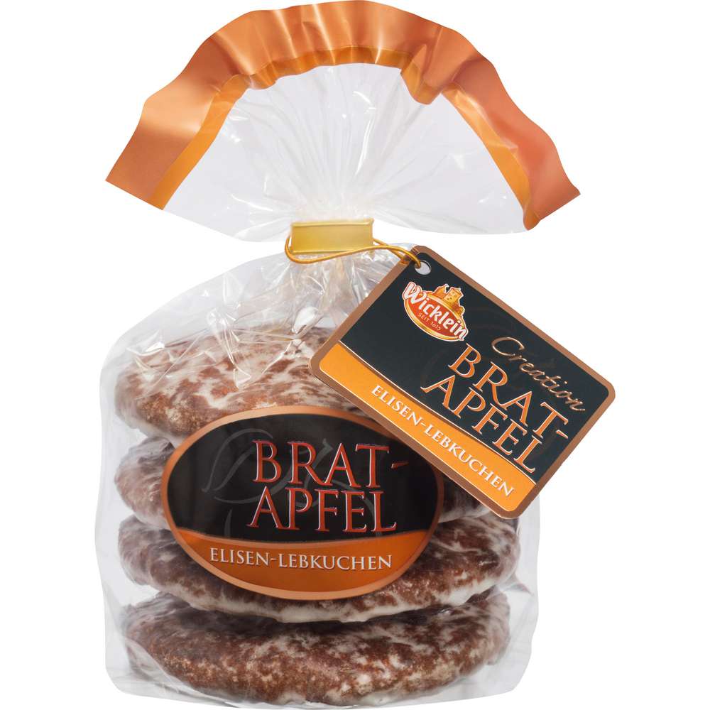 Produktabbildung Wicklein Elisen-Lebkuchen Bratapfel, glasiert