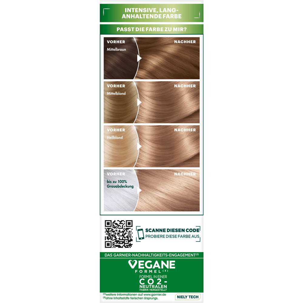 Produktabbildung Garnier Haarfarbe-Creme Nutrisse, 70 Mittelblond