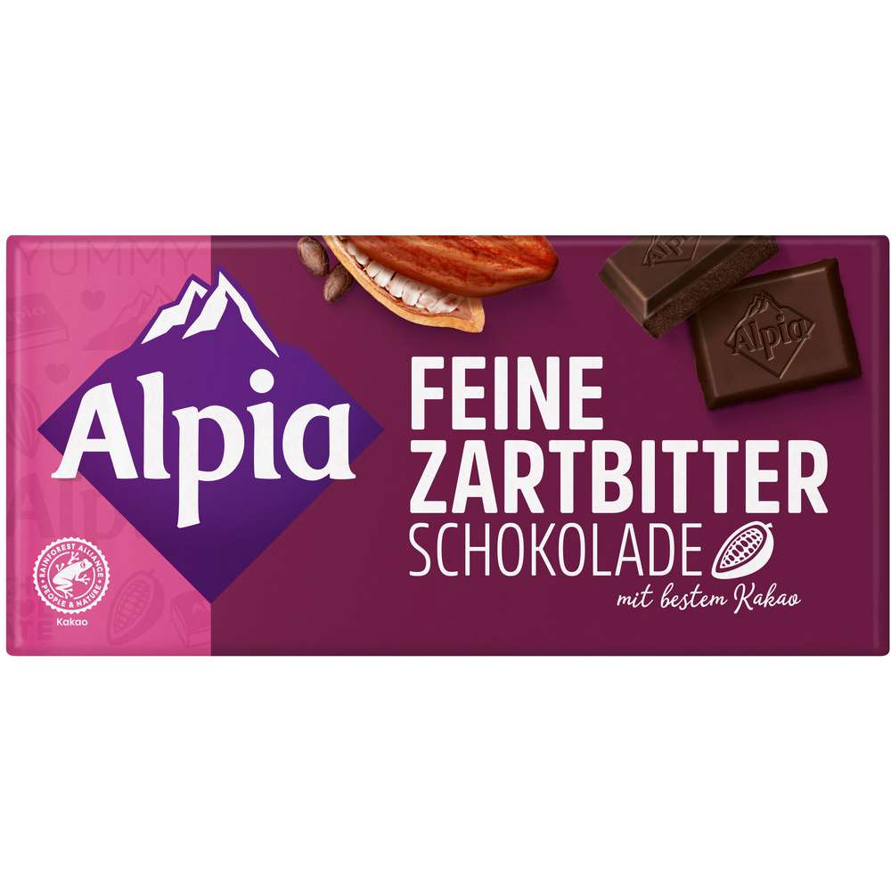 Produktabbildung Alpia Tafelschokolade, feine Zartbitter Schokolade