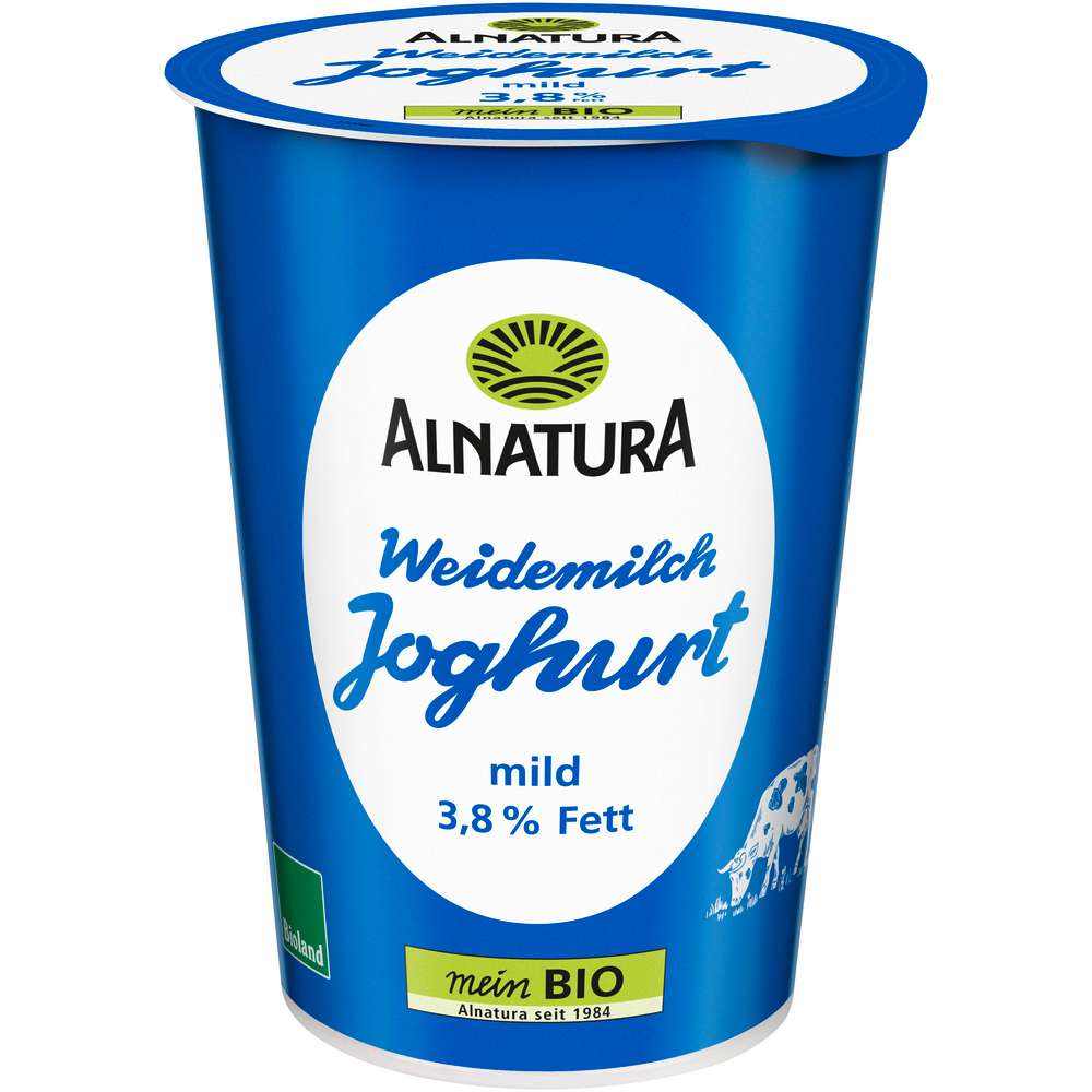 Produktabbildung Alnatura Bio Naturjoghurt mild, 3,8% Fett