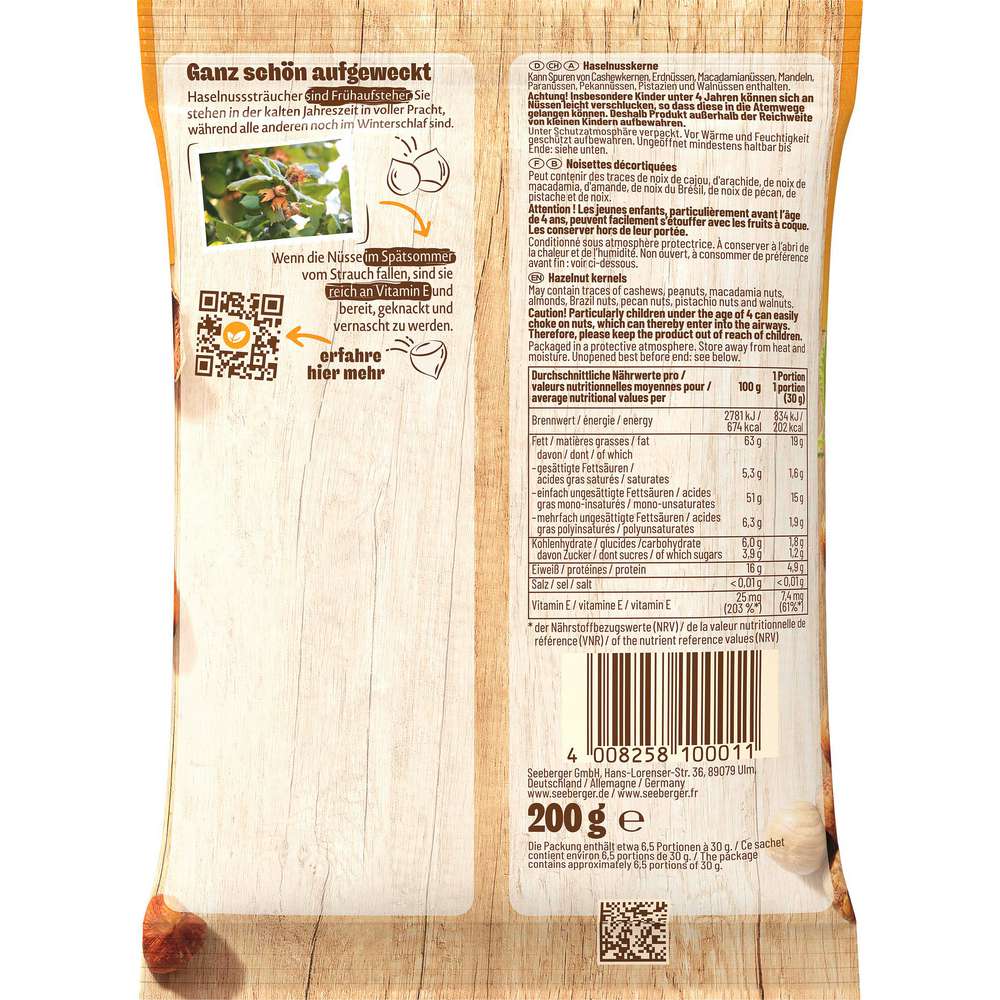 Produktabbildung Seeberger Haselnusskerne