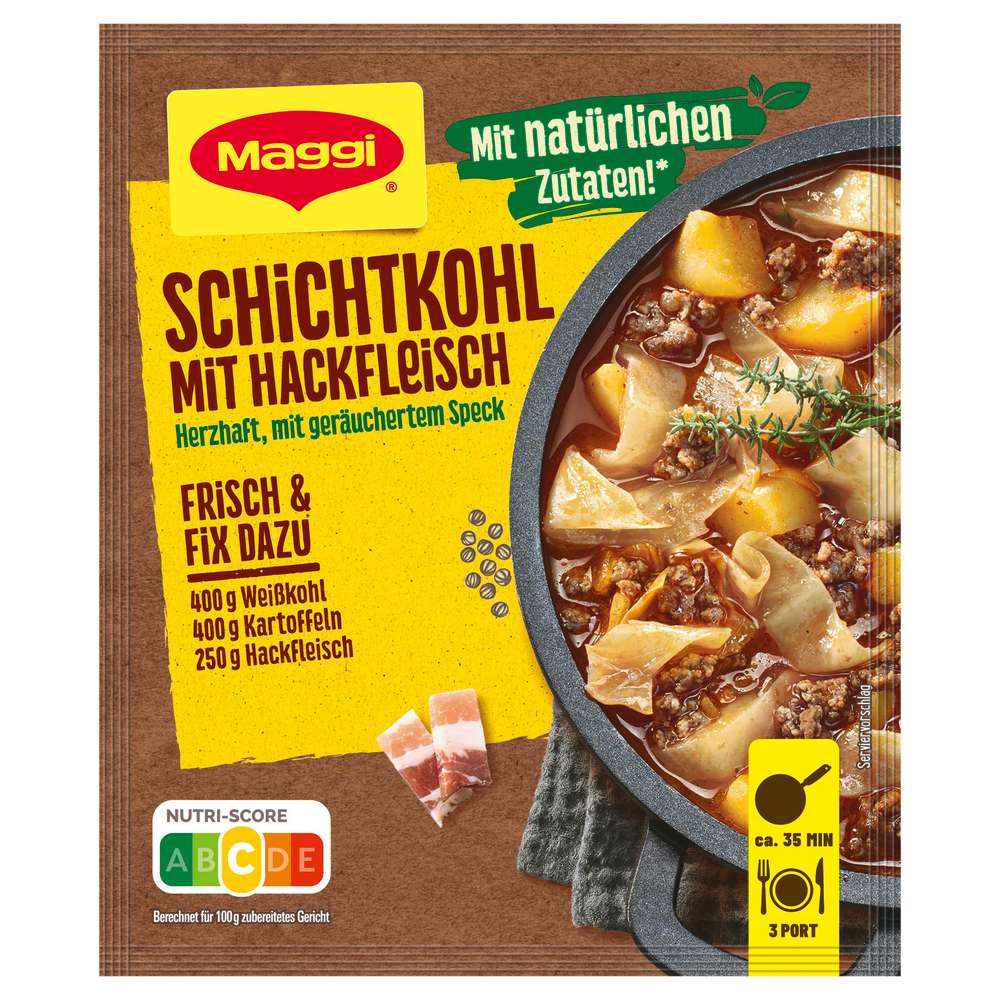 Produktabbildung Maggi Gewürzmischung Schichtkohl mit Hackfleisch