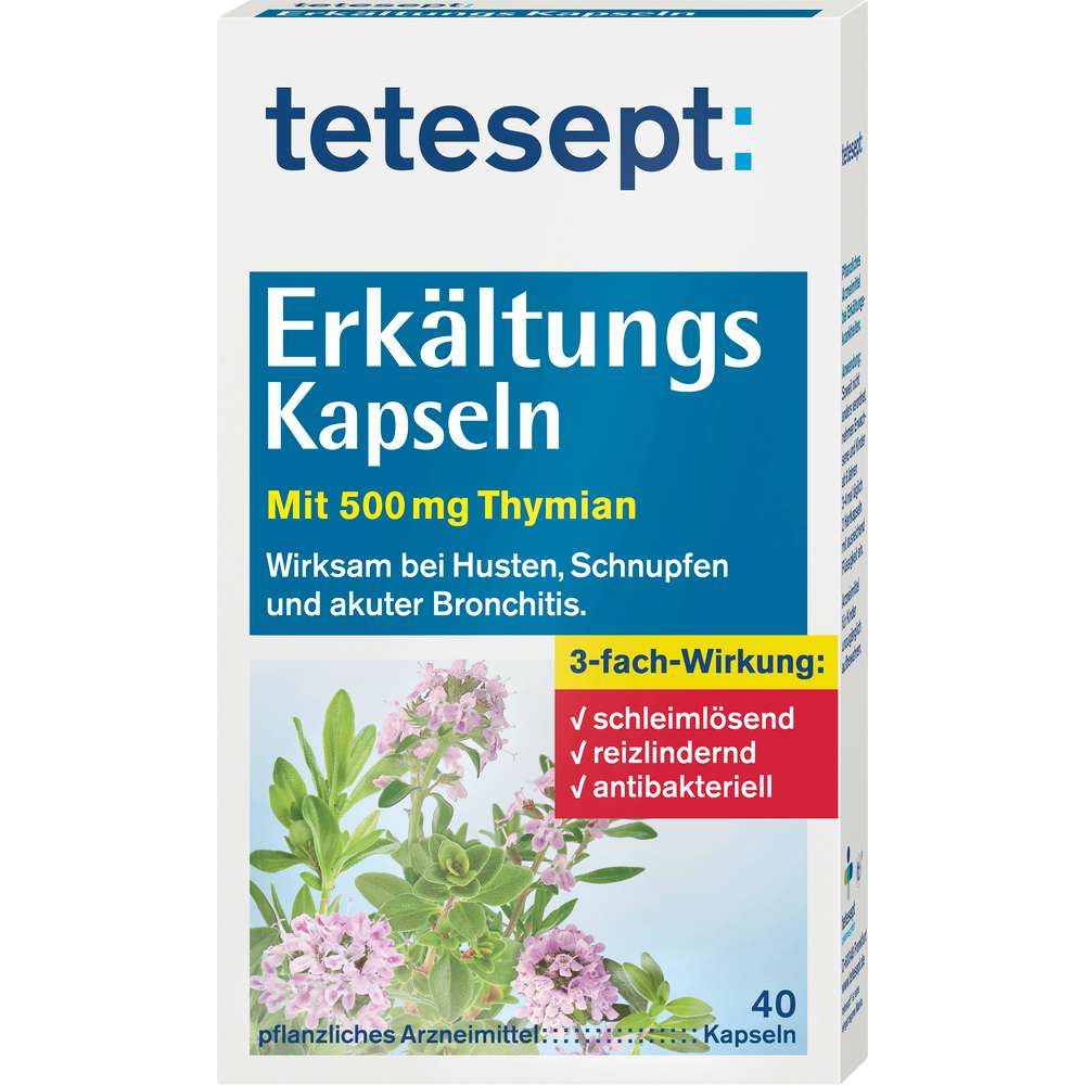 Produktabbildung tetesept Erkältungskapseln