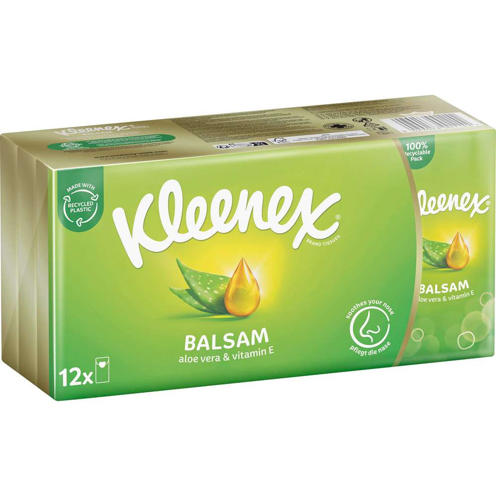 Produktabbildung Kleenex Taschentücher, balsam