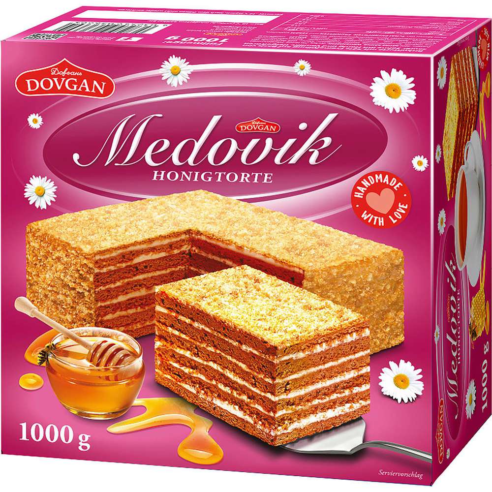 Produktabbildung Dovgan Medovik Biskuittorte, tiefgekühlt