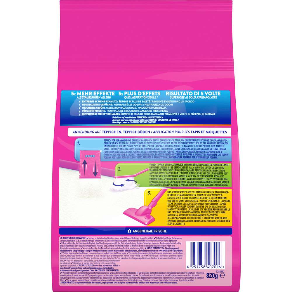 Produktabbildung Vanish Oxi Action Pulver, Teppich & Polsterreiniger
