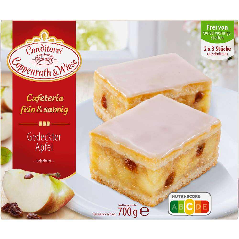 Produktabbildung Conditorei Coppenrath & Wiese Blechkuchen Café Landhaus, gedeckter Apfel